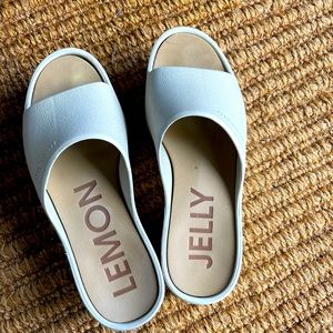 Lemon Jelly platform sandals